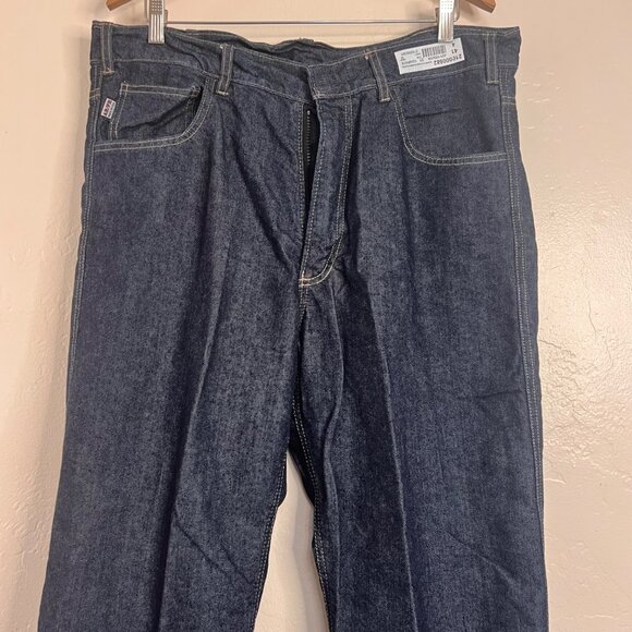 AR/FR Macron Safety 12 Oz Denim Jeans 36 X 30 OSHA COMP Flame Resistant Made USA - Picture 2 of 16